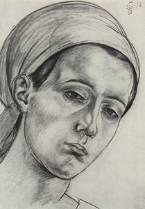 Female Head — Kuzma Petrov-vodkin, Contemporary Realism