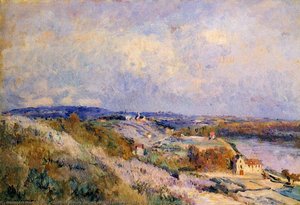 The Hills Of Herblay In Spring — Albert-charles Lebourg