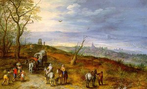 Wayside Encounter — Jan Brueghel The Elder