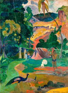 Landscape With Peacocks — Eugène Henri Paul Gauguin