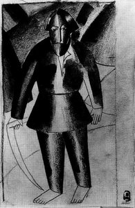 Man With A Scythe — Kazimir Malevich