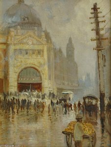 Winter Morning, Flinders Street