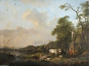 A Pastoral Scene — Balthasar Paul Ommeganck