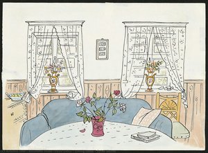 Living Room - Spies House — Elizabeth Shaw (1920-1992)