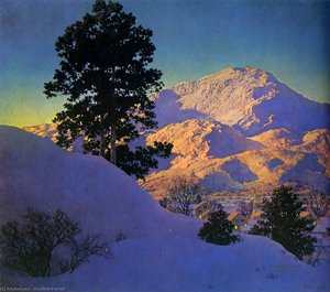 Winter Sunrise — Maxfield Parrish