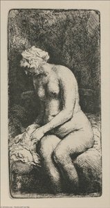 A Woman With Her Feet In The Water — Rembrandt Van Rijn, Dutch Golden Age