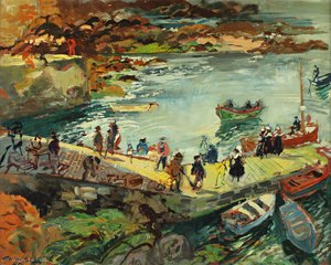 The Port Of Manech, Finistere, (1947) — Emilio Grau Sala