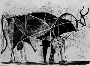 Bull (plate Vi) — Pablo Picasso, Cubism
