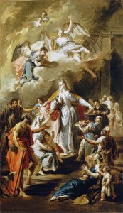 St Elizabeth Distributing Alms — Giambattista Pittoni, Baroque Rococo Venetian