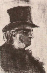 Orphan Man With Top Hat, Head — Vincent Willem Van Gogh