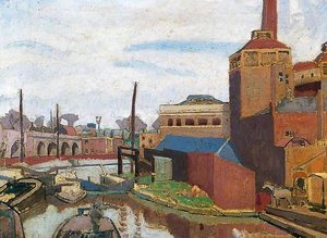From A Canal Bridge, Chalk Farm Road — Spencer Frederick Gore