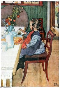 A Late Risers Miserable Breakfast — Carl Larsson