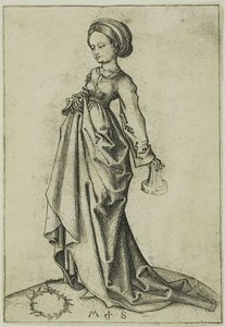 The Second Foolish Virgin — Martin Schongauer