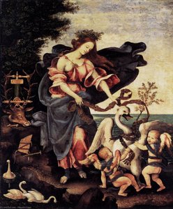 Of Music Or Erato — Filippino Lippi