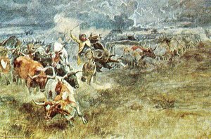 Turning The Leaders, (painting) — Charles Marion Russell
