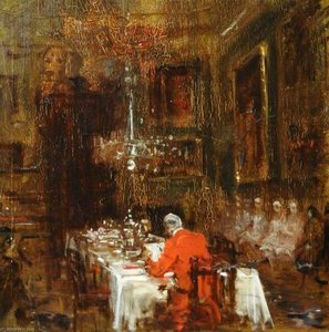 Study For 'the Squire' (detail) — Frederick William Elwell