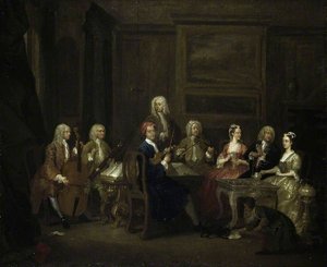 A Musical Party, The Mathias Family — Gawen Hamilton