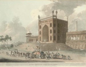 Eastern Gate Of The Jummah Musjid At Delhi — Thomas Daniell