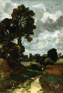 Oil Sketch Of Stoke-by-nayland — John Constable