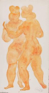 Girl With Mirror — Chaim Gross