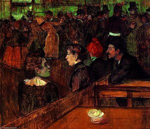 Dance In The Moulin Of The Galette — Henri De Toulouse-lautrec, Post-impressionism