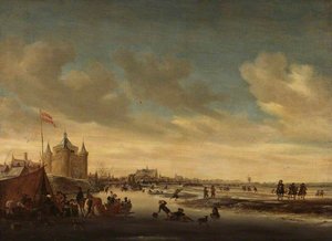 Alkmaar In Winter — Salomon Van Ruysdael