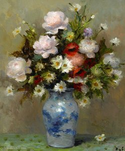 Peonies And Papavers — Marcel Dyf