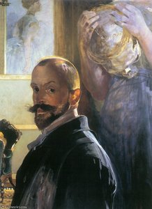 Selfportrait With Skull — Jacek Malczewski