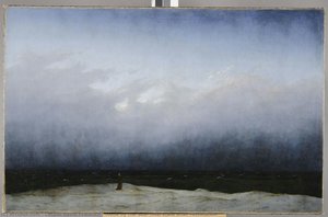 Monk By The Sea, Final State After Restoration — Caspar David Friedrich, Romantic Landscape