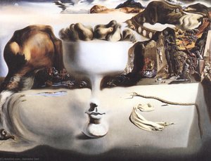 Apparition Of Face And Fruit Dish On A Beach — Salvador Dalí