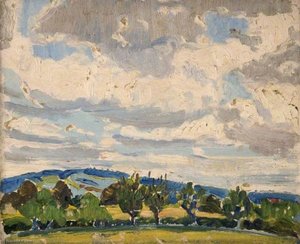 Study Of Hills And Trees — Elizabeth Muntz