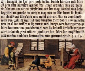 Signboard For A Schoolmaster — Hans Holbein The Younger, Northern Renaissance
