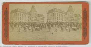 A stereographic postcard of Howard University