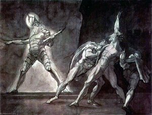 Hamlet And His Father's Ghost — Johann Heinrich Füssli