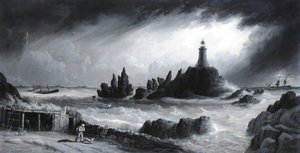 View Of Corbiere Lighthouse, Jersey — Philip John Ouless