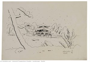 Landscape - Kyoto — Léonard Tsuguharu Foujita
