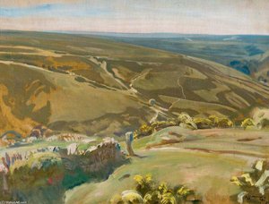 An Extensive View Of Exmoor - — Sir Alfred James Munnings