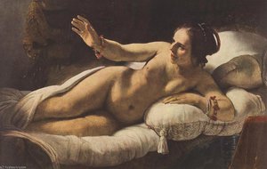 Danae Detalj 3 Eremitaget — Rembrandt Van Rijn