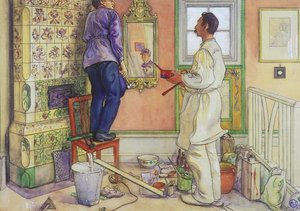 My Friends, The Carpenter And The Painter — Carl Larsson