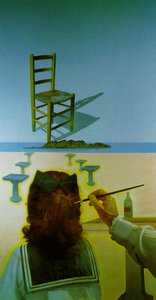 The Chair (stereoscopic Work, Left Component), 1975 — Salvador Dalí