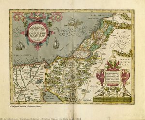 Ortelius Map Of The Holy Land, 1606 — Abraham Ortelius, Renaissance Cartography