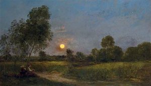 Moonrise — Charles-françois Daubigny
