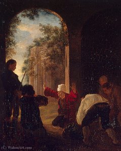 Voltaire on theatre scene