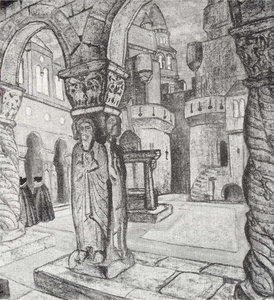Study Of Scene Design For ''princess Maleine'' — Nicholas Roerich