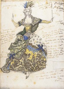 Costume Design For 'la Fée De Richesse' — Léon Bakst, Russian Modernism