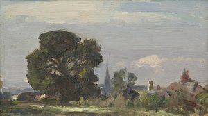 Distant View Of Salisbury — Edward Seago