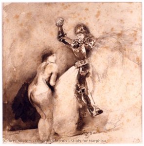 Study For Marphisa — Eugène Delacroix