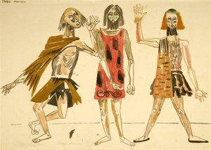 The Goatmen (costume Design For Leonide Massine's Ballet 'donald Of The Burthens' Of 1951) — Robert Colquhoun, Other