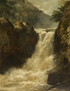 Waterfall Near Pont Y Mynach — Edmund Marriner Gill