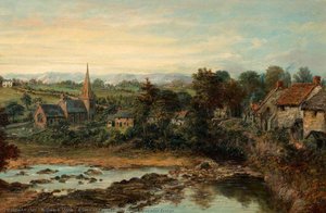 A View Of Cwmdauddwr From Rhayader Bridge — William R Stone